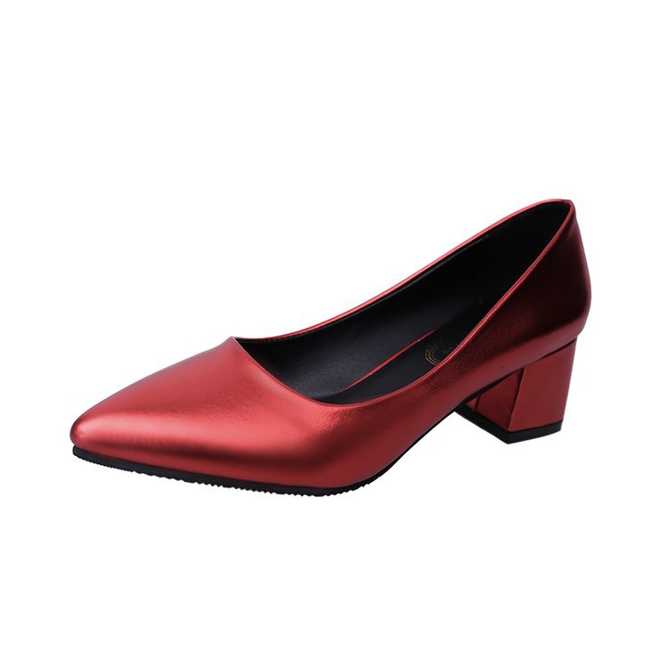 Damen elegante Spitzen-Pumps mit blockiertem Absatz R&B