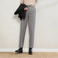 Damen elegante Stoffhose mit Karomuster