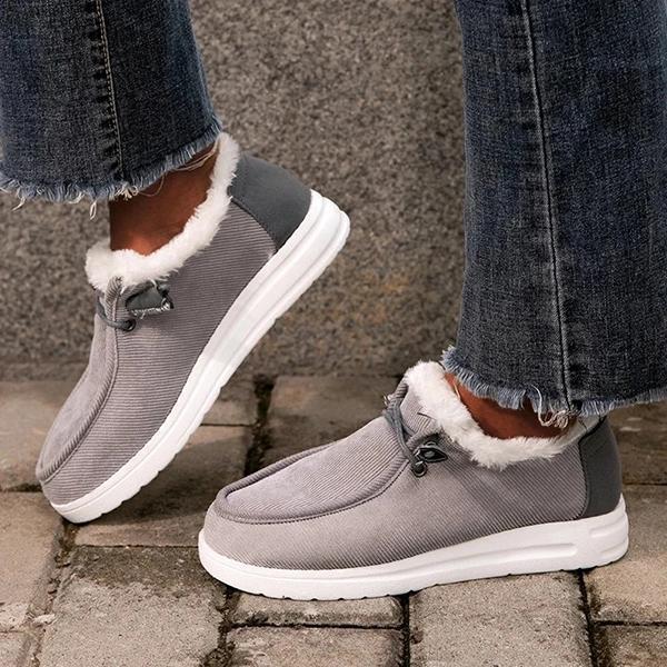 Damen Hausschuhe mit kuscheligem Futter und rutschfester Sohle R&B
