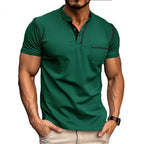 R&B | Kurzärmeliges Henley-Hemd