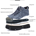 Warme und hohe Arbeitssicherheitsstiefel aus Winter Kaschmir und Stahlkappe R&B