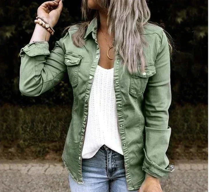 R&B | Lässige Denim Weichjacke