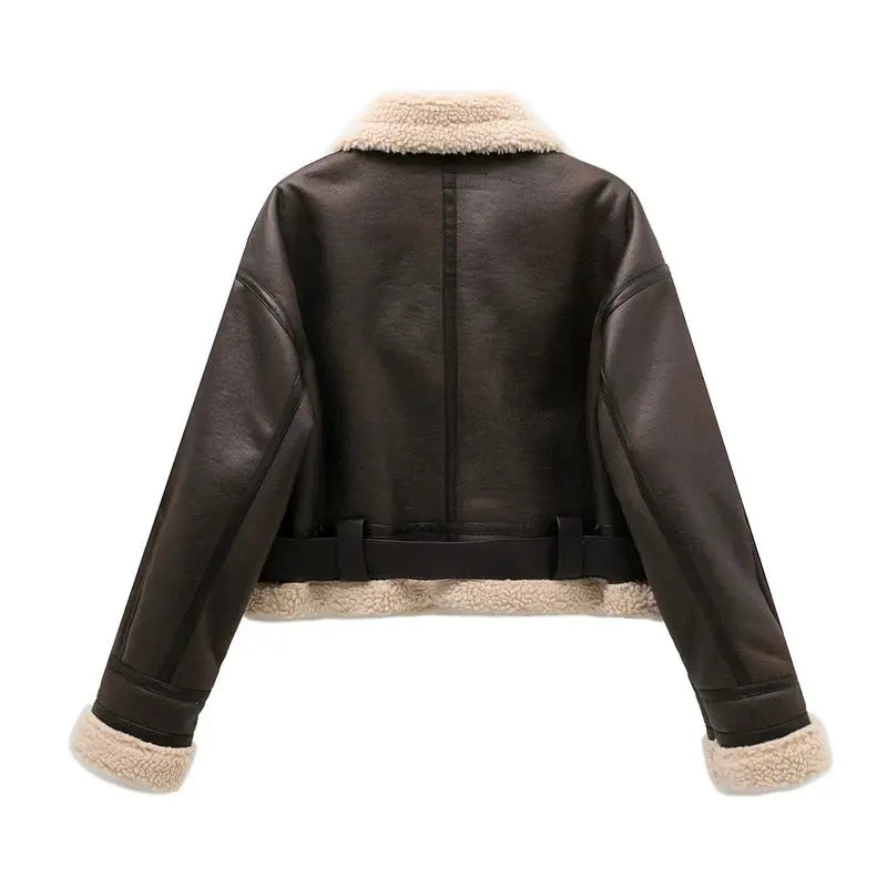 R&B | Plüschgefütterte Damenjacke