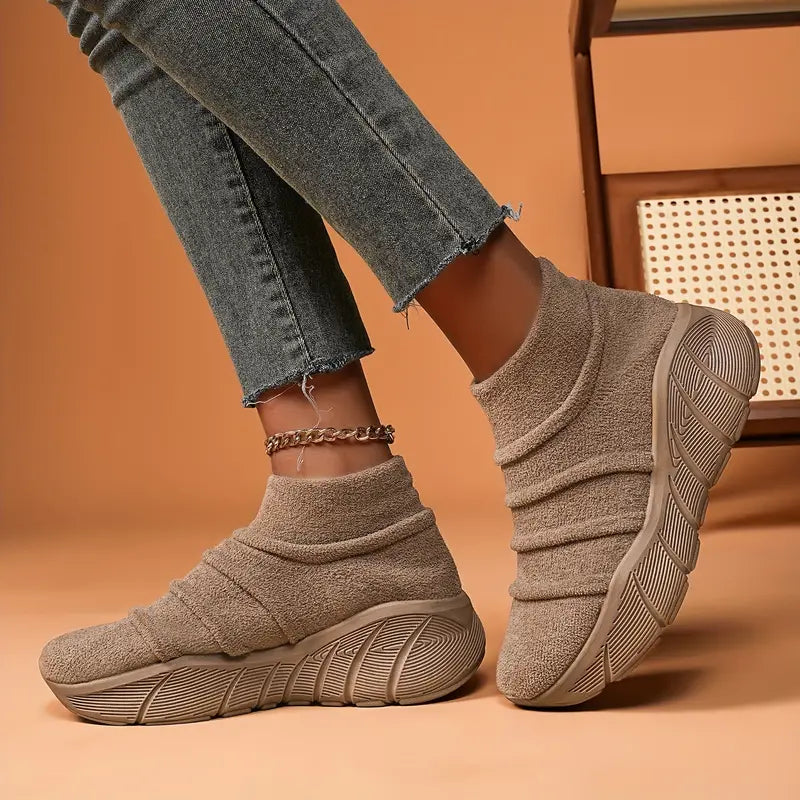 Gemütliche Plüsch-Laufschuhe für Frauen R&B