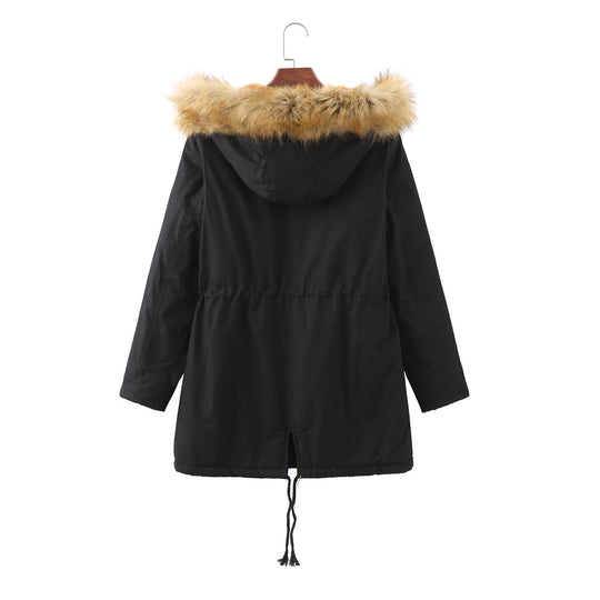 Damen warm gefütterte Parka-Jacke R&B
