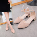 Damen Slingback-Ballerinas mit transparentem Riemendesign und schickem Blockabsatz R&B