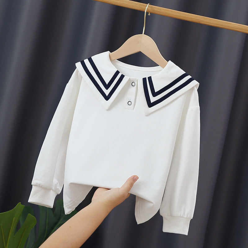 Mädchen Segelkragen Sweatshirt R&B