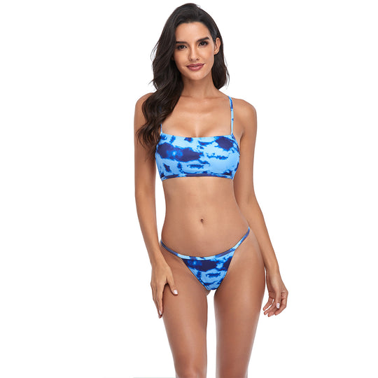 Damen Bikini-Set mit trendigem Cropped-Oberteil und minimalistischem Slip R&B