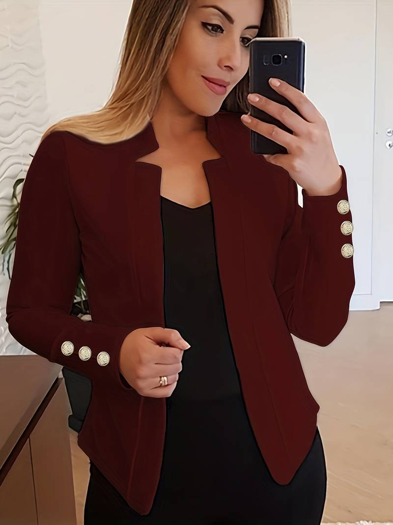 R&B | Freizeit Damen Blazer Mit Knöpfen