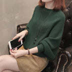 Damen Gemütlicher Strickpullover mit lässigem Schnitt und weiten Ärmeln R&B