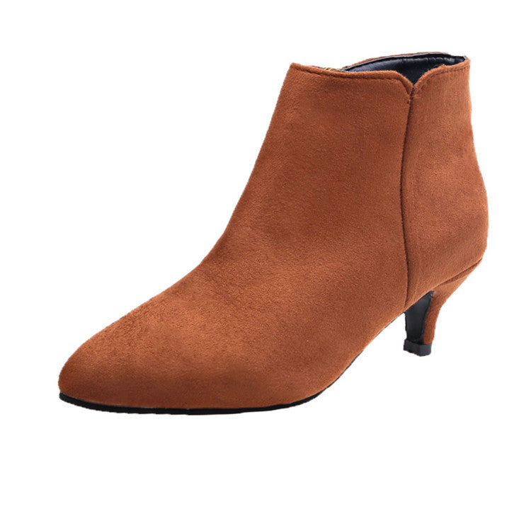 Damen Modische Stiefeletten im Schlangenleder-Look R&B