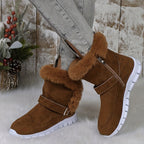 R&B | Schneestiefel mit Schnalle und Seitenreißverschluss