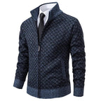 R&B | Herren Frühlingsjacke mit Reißverschluss und Geometrischem Muster