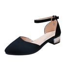 Damen Slingback-Ballerinas mit transparentem Riemendesign und schickem Blockabsatz R&B
