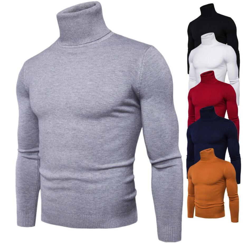 Herren Rollkragenpullover aus feinem Strick