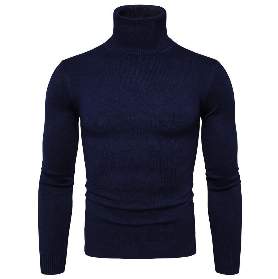 Herren Rollkragenpullover aus feinem Strick