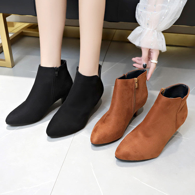 Damen Modische Stiefeletten im Schlangenleder-Look R&B