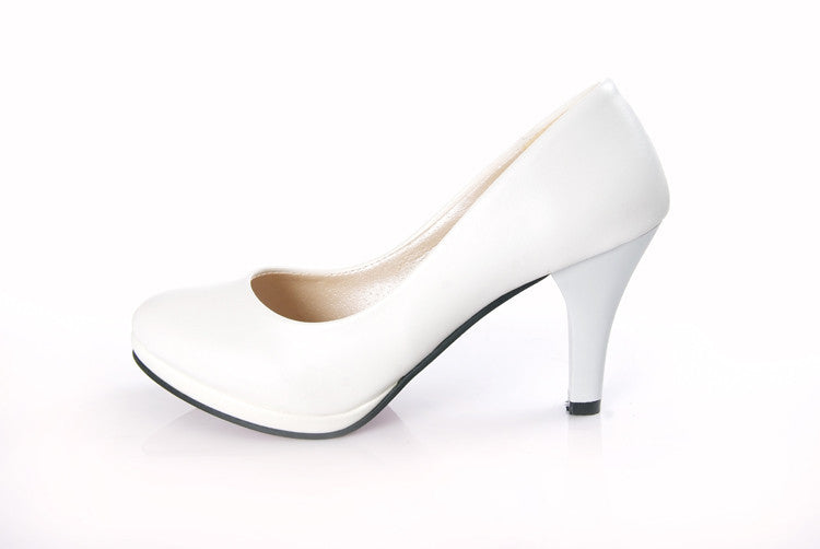 Damen nan elegante Brautpumps mit abgerundeter Vorderkappe, gepolstertem Komfortfußbett und schlankem Kegelabsatz R&B