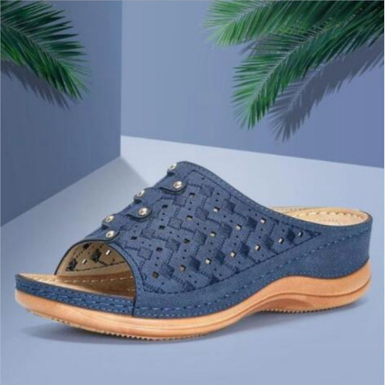 Damen Komfortable Clogs mit modischem Lochmuster