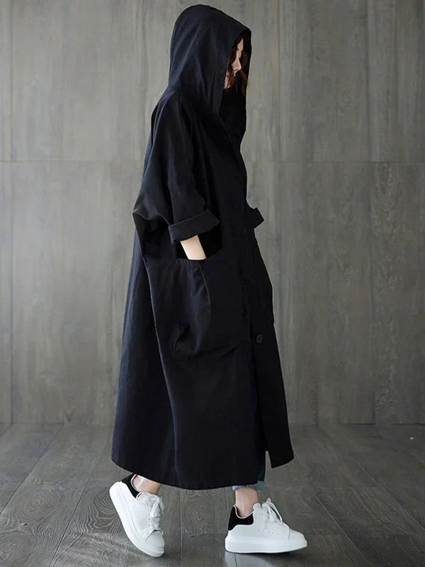 R&B | Langer Wasserdichter Trenchcoat Mantel