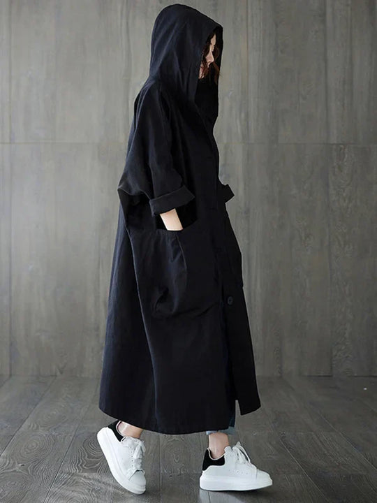 R&B | Langer Wasserdichter Trenchcoat Mantel