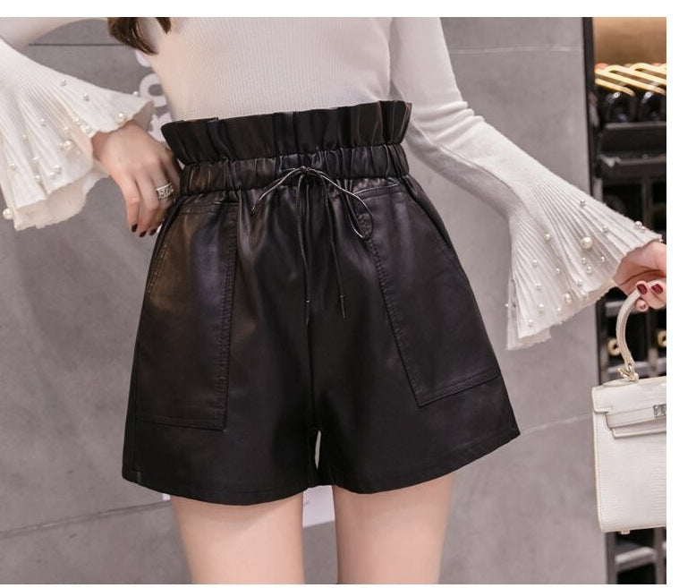 Damen Elegante Shorts mit weitem Gummibund und praktischen Taschen R&B