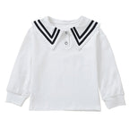 Mädchen Segelkragen Sweatshirt R&B