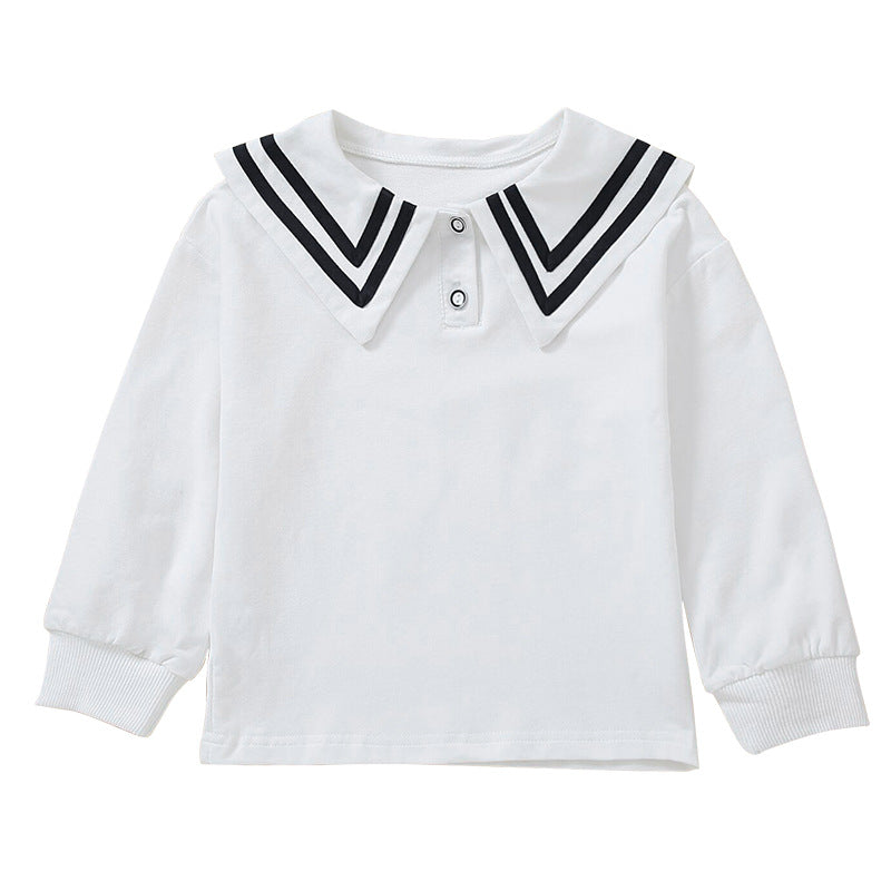 Mädchen Segelkragen Sweatshirt R&B