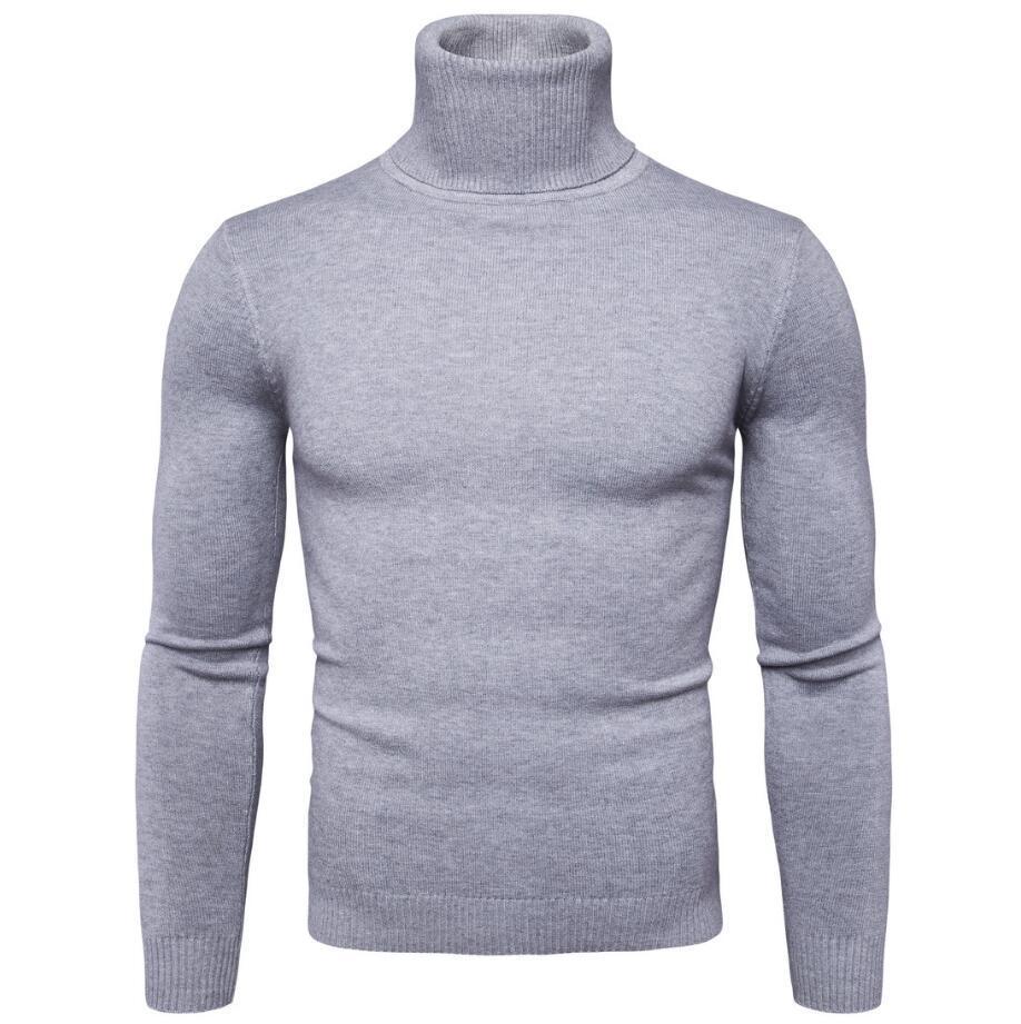 Herren Rollkragenpullover aus feinem Strick
