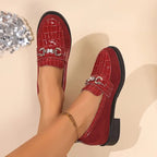 Damen-Loafer mit Metallkette R&B R&B