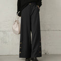 Damen Weite Hosen mit Knopfdetails R&B