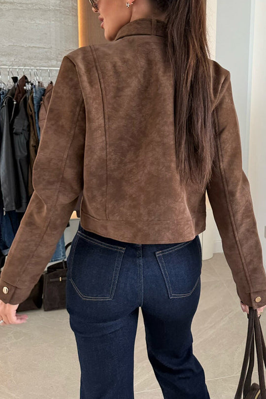 R&B | Langarm Casual Jacke mit Knöpfen