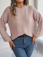 R&B | Sweater - Strukturstrick Rundhals Pullover