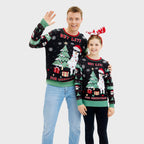 R&B | Get Lit Llama Weihnachten Weihnachts-Pullover Herren