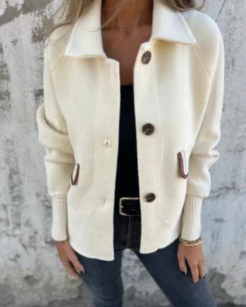R&B | Lässige Revers Einreiher Jacke