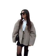 R&B | Luxus Blazerjack mit Faux Fur für Damen