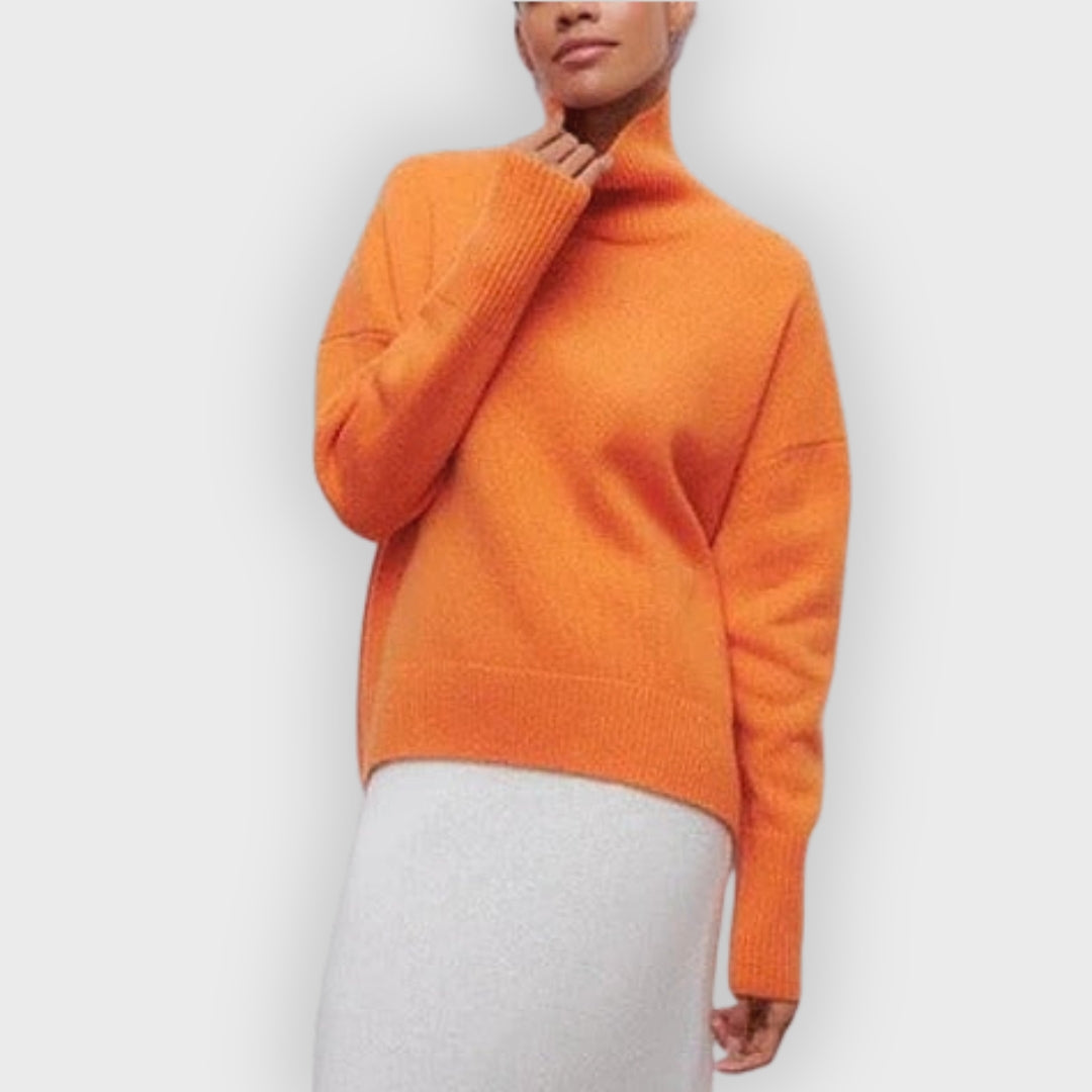 R&B | Rollkragenpullover mit Geripptem Saum und Komfortpassform