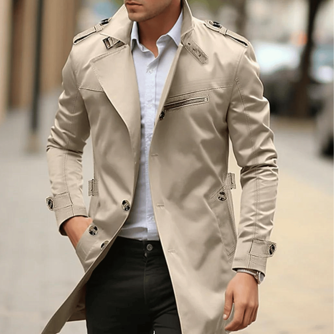 R&B | Klassischer Trenchcoat für Herren
