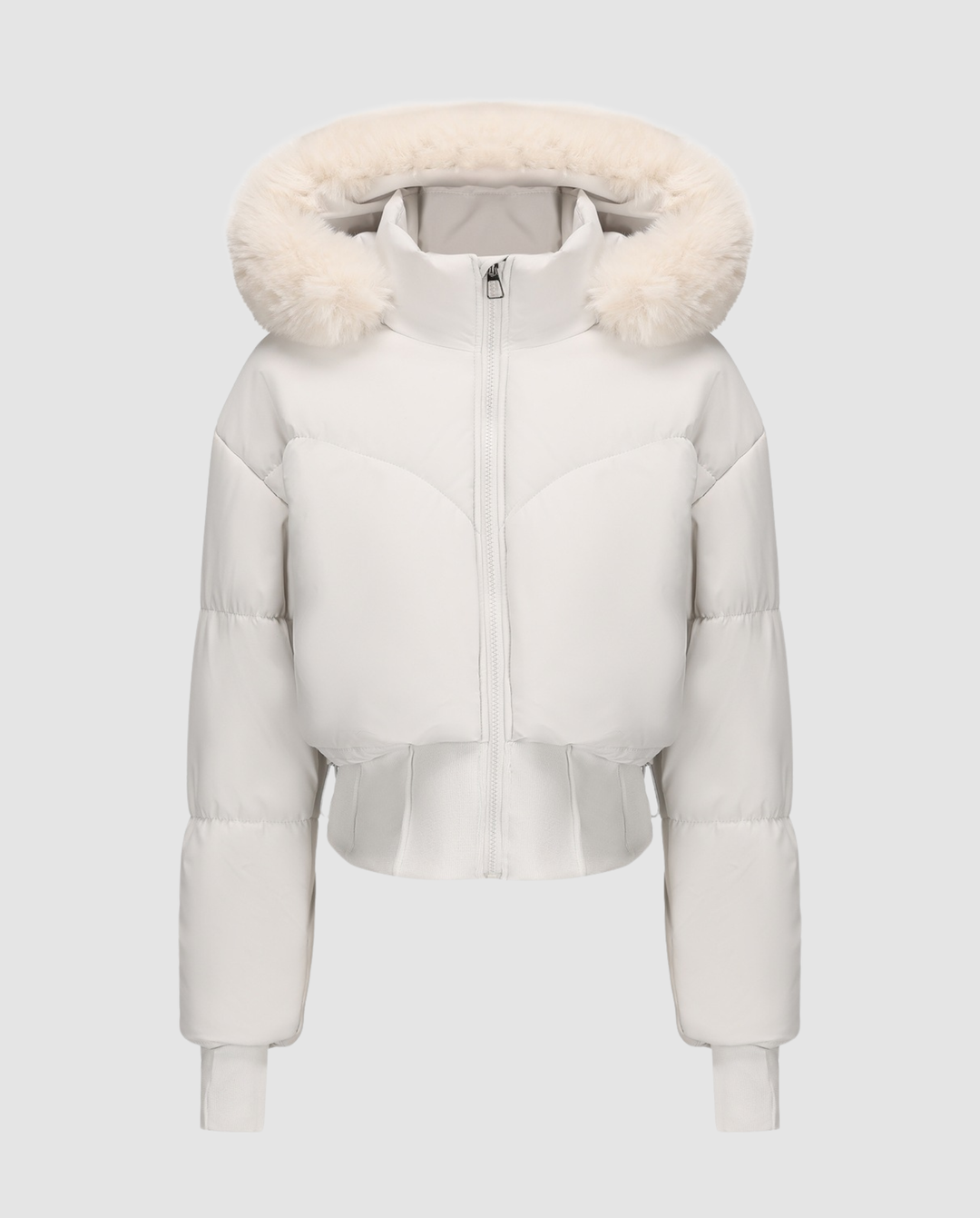 Stylische Warme Cropped Daunenjacke Damen | R&B