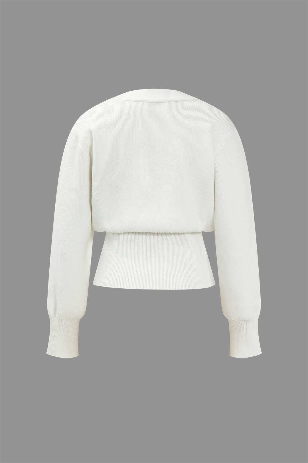 R&B | Pullover-Cardigan mit V-Ausschnitt