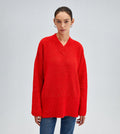 R&B | Roter Kapuzen Freizeitpullover