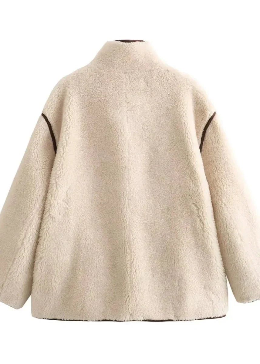 R&B | Luxus Fleece-besetzte Jacke