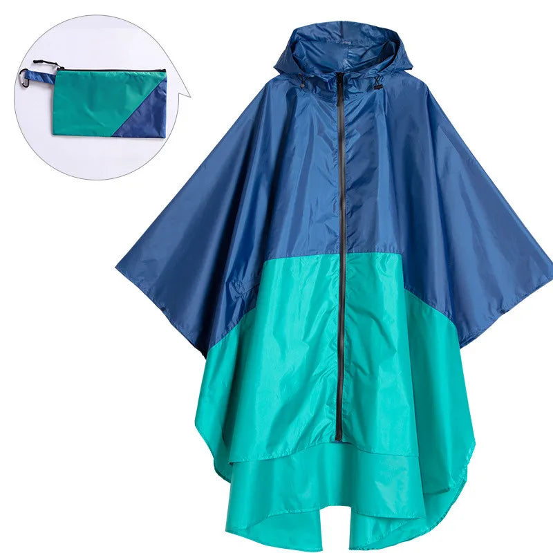 R&B | Tragbarer Unisex wasserdichter Poncho mit Kapuze