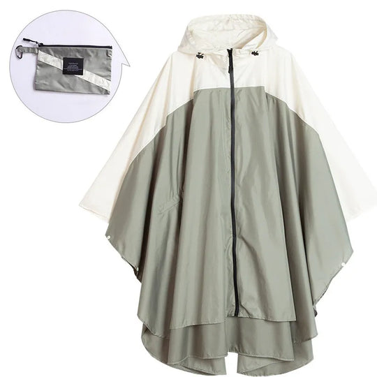 R&B | Tragbare Unisex wasserdichte Poncho mit Kapuze