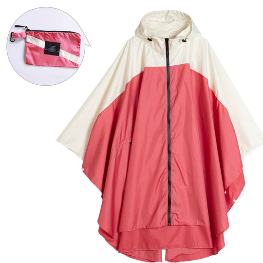 R&B | Tragbarer Unisex wasserdichter Poncho mit Kapuze
