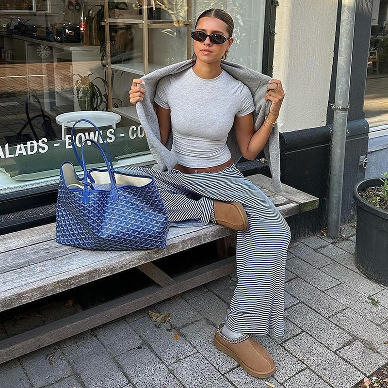 R&B | Gestreifte Loungehose