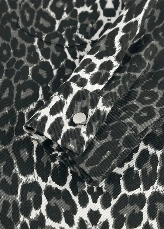 R&B | Print Baumwoll Oversized Jacke