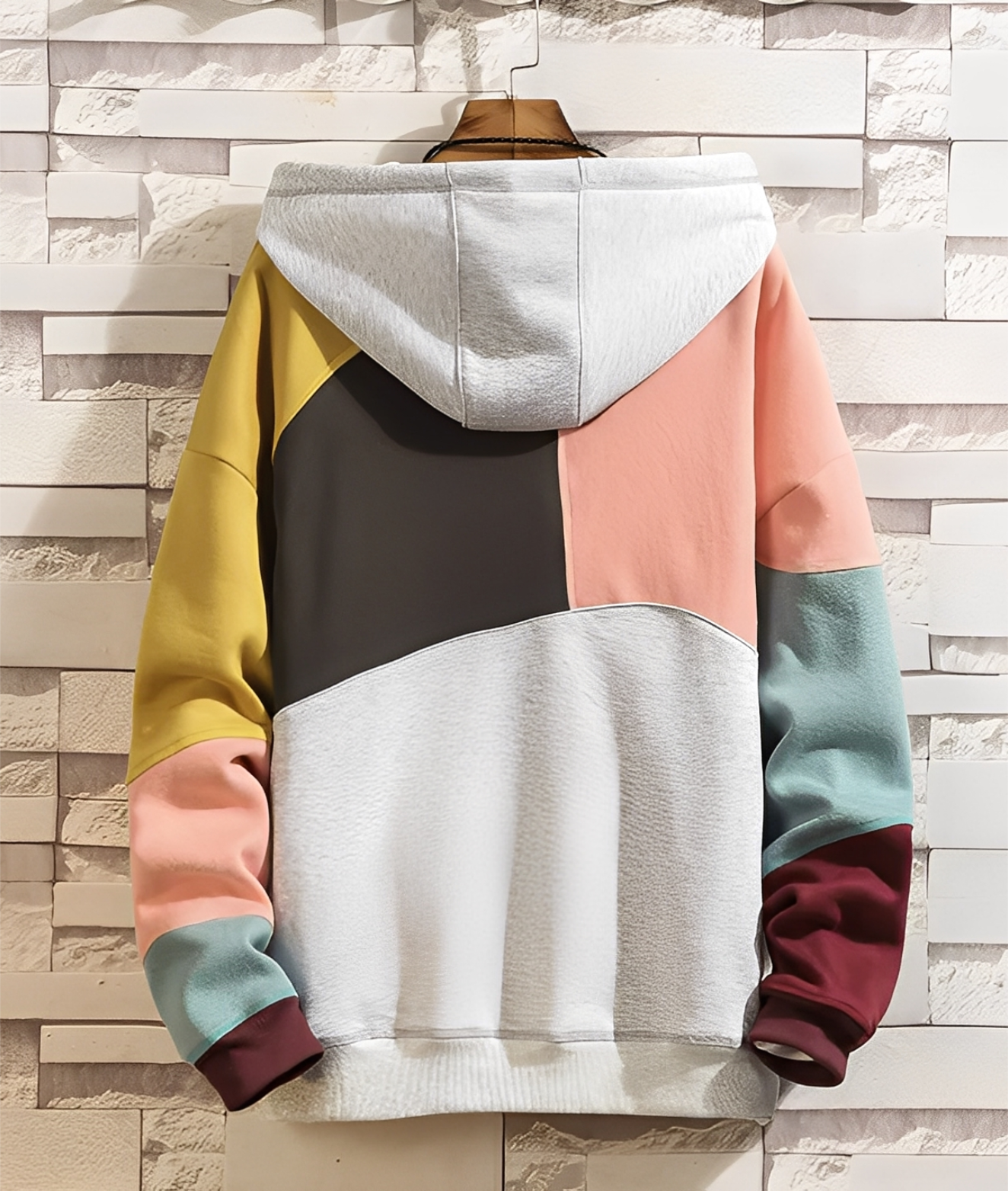 R&B | Farbiger, Lockere Hoodie für Männer