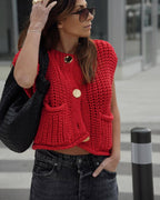 R&B | Strickjacke Im Strickstil