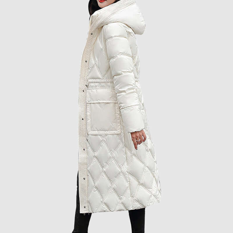 R&B | Damen gepolsterte Kapuzen Winterjacke